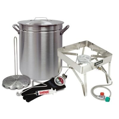 Grand Gobbler Turkey Kit for 25+ Pounds | Extra-Large Turkey Deep Fryer